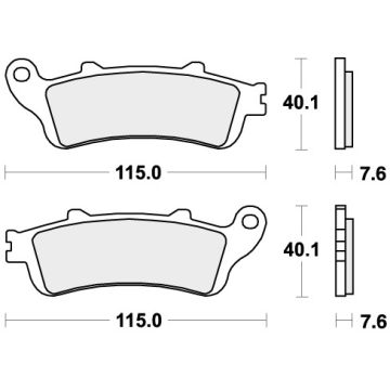SBS 721HS BRAKE PADS SINTER