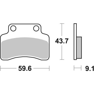 SBS 723HF BRAKE PADS ORGANIC