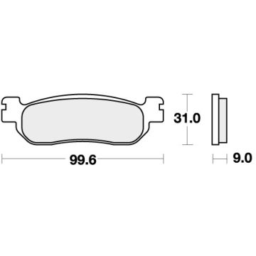 SBS 728RQ BRAKE PADS ORGANIC RACING
