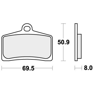SBS 739H.HS BRAKE PADS SINTER