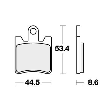 SBS 740HF BRAKE PADS ORGANIC