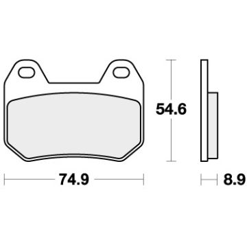 SBS 746HF BRAKE PADS ORGANIC