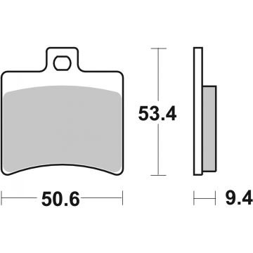 SBS 747HF BRAKE PADS ORGANIC