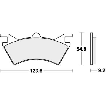 SBS 757SI BRAKE PADS SINTER