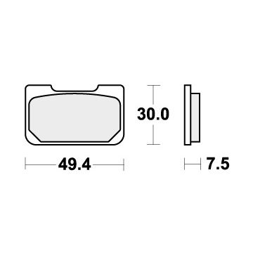 SBS 759RQ BRAKE PADS ORGANIC RACING
