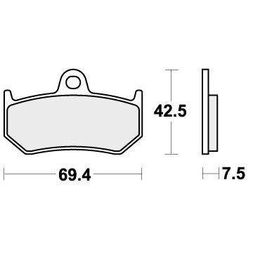 SBS 763HF BRAKE PADS ORGANIC