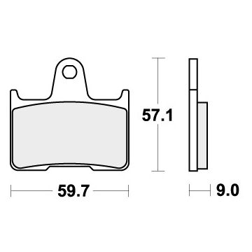 SBS 765RQ BRAKE PADS ORGANIC RACING