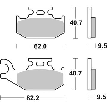 SBS 767PSI BRAKE PADS SINTER