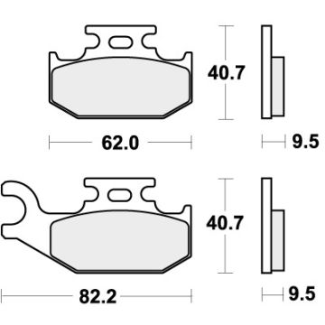 SBS 767RSI BRAKE PADS SINTER RACING