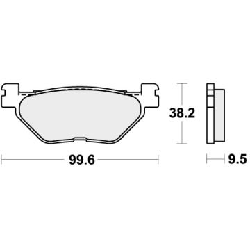 SBS 769HF BRAKE PADS ORGANIC