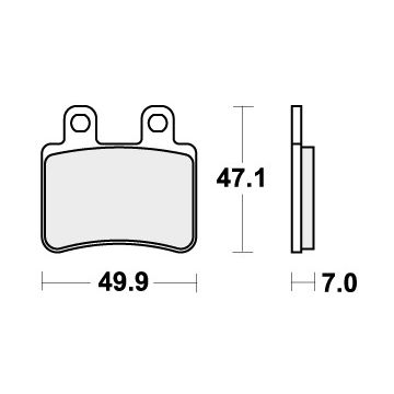 SBS 773HF BRAKE PADS ORGANIC