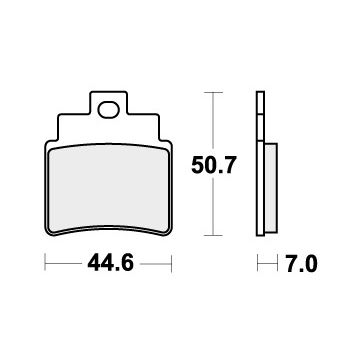 SBS 775HF BRAKE PADS ORGANIC