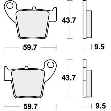 SBS 777HF BRAKE PADS ORGANIC