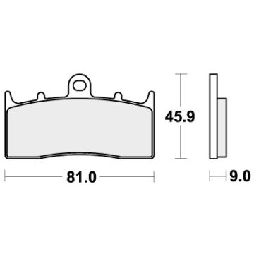 SBS 778HF BRAKE PADS ORGANIC
