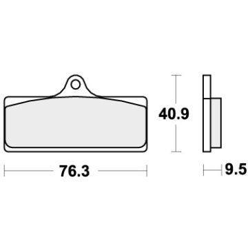 SBS 785DC BRAKE PADS ORGANIC RACING