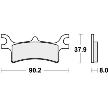 SBS 787SI BRAKE PADS SINTER