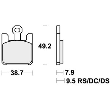 SBS 788DS-1 BRAKE PADS SINTER RACING