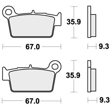 SBS 790LS BRAKE PADS SINTER