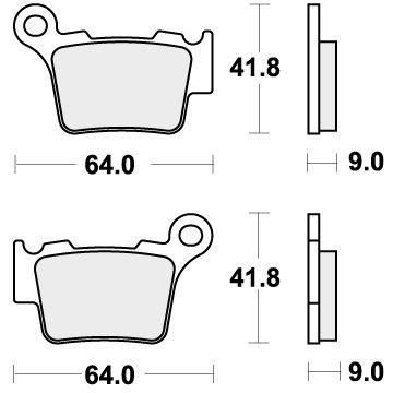 SBS 791RSI BRAKE PADS SINTER RACING