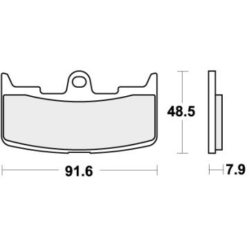 SBS 795HF BRAKE PADS ORGANIC
