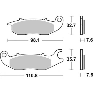 SBS 797HS BRAKE PADS SINTER
