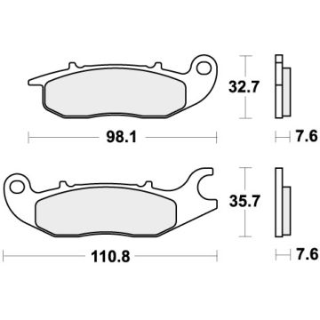 SBS 797RSI BRAKE PADS SINTER RACING