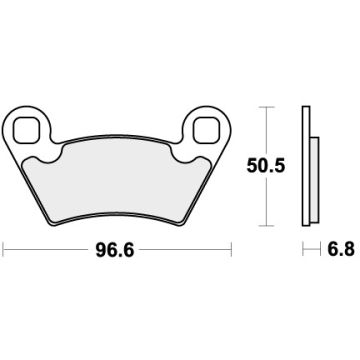 SBS 800RSI BRAKE PADS SINTER RACING