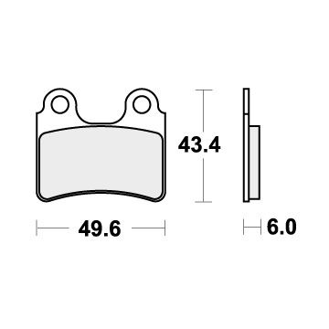 SBS 802HF BRAKE PADS ORGANIC