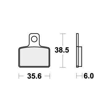 SBS 803RSI BRAKE PADS SINTER RACING