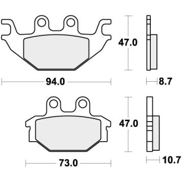SBS 810SI BRAKE PADS SINTER