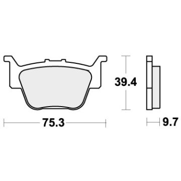SBS 813SI BRAKE PADS SINTER