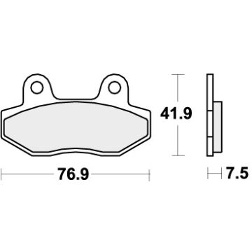 SBS 814LS BRAKE PADS SINTER