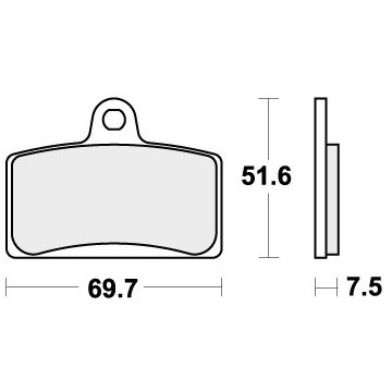 SBS 821HF BRAKE PADS ORGANIC