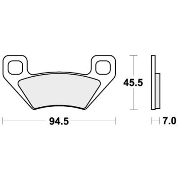 SBS 822ATS BRAKE PADS SINTER