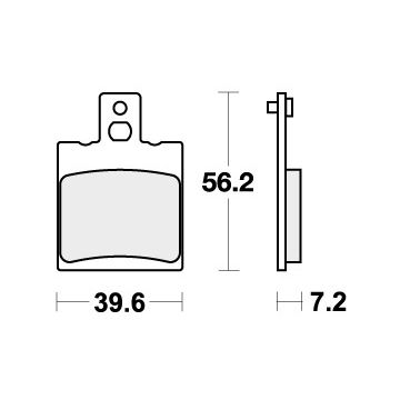 SBS 824HF BRAKE PADS ORGANIC