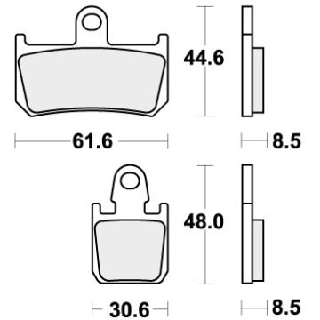 SBS 839RST BRAKE PADS SINTER SPORT