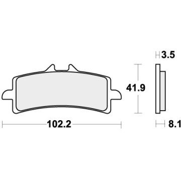 SBS 841RST BRAKE PADS SINTER SPORT