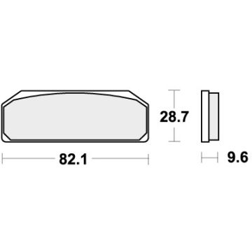 SBS 845DC BRAKE PADS ORGANIC RACING