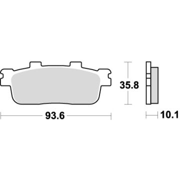 SBS 847HF BRAKE PADS ORGANIC