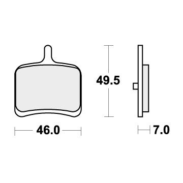 SBS 857LS BRAKE PADS SINTER