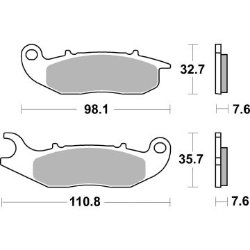 SBS 859HS BRAKE PADS SINTER