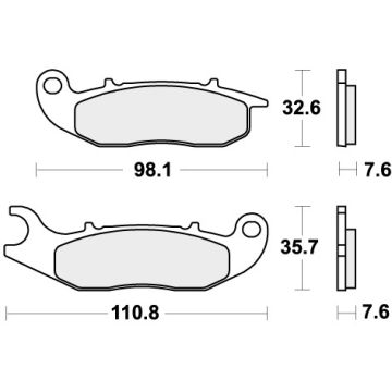 SBS 859SI BRAKE PAD SINTER OFFROAD