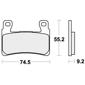 SBS 860H.HF BRAKE PADS ORGANIC