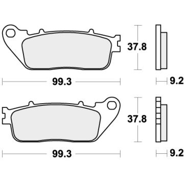 SBS 862LS BRAKE PADS SINTER