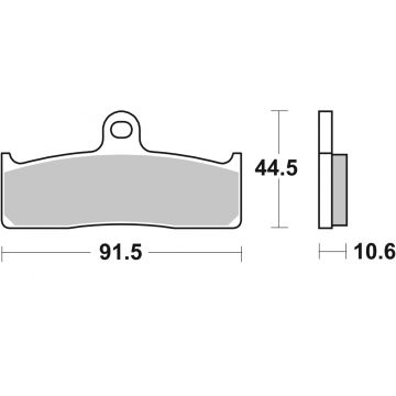 SBS 865DS-1 BRAKE PADS SINTER RACING