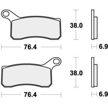 SBS 866SI BRAKE PADS SINTER