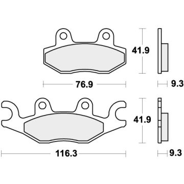 SBS 878SI BRAKE PADS SINTER
