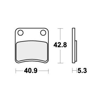 SBS 879HF BRAKE PADS ORGANIC