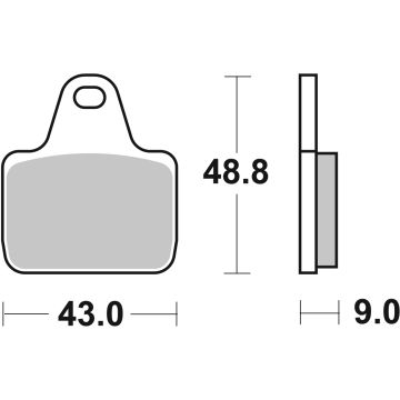 SBS 887RST BRAKE PADS SINTER SPORT