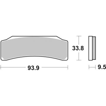 SBS 889DS-1 BRAKE PADS SINTER RACING